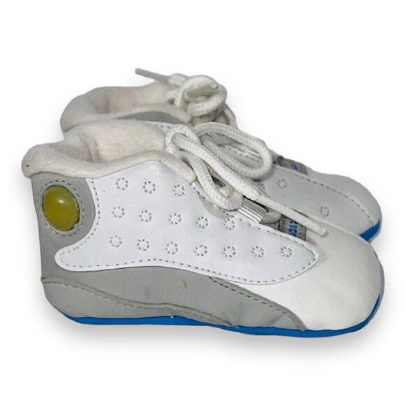 Air Jordan Retro 13 XIII 2004 White / Grey / University Blue 310274-103 Infant 2 - Picture 4 of 11